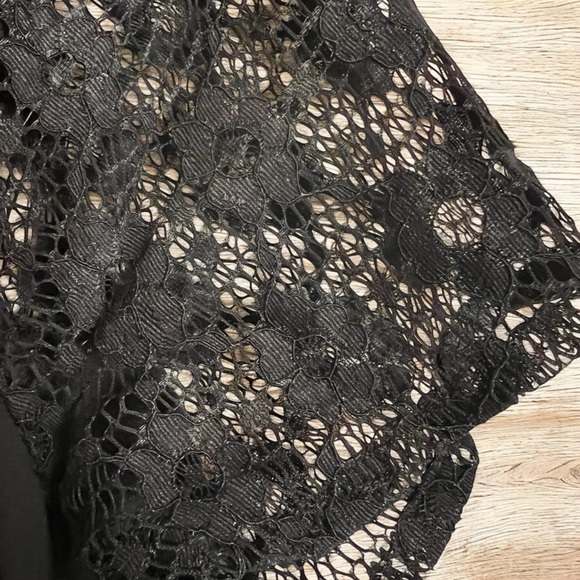 Women's Liberty Love Black Short Dress, Lace Top, Lined, Babydoll Dress, 1XL - Picture 7 of 13